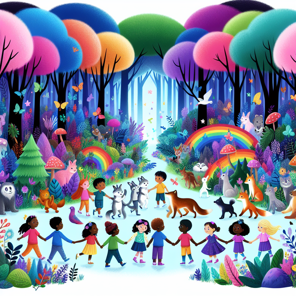 Fiaba del Bosco Colorato: Una storia di inclusione e accettazione