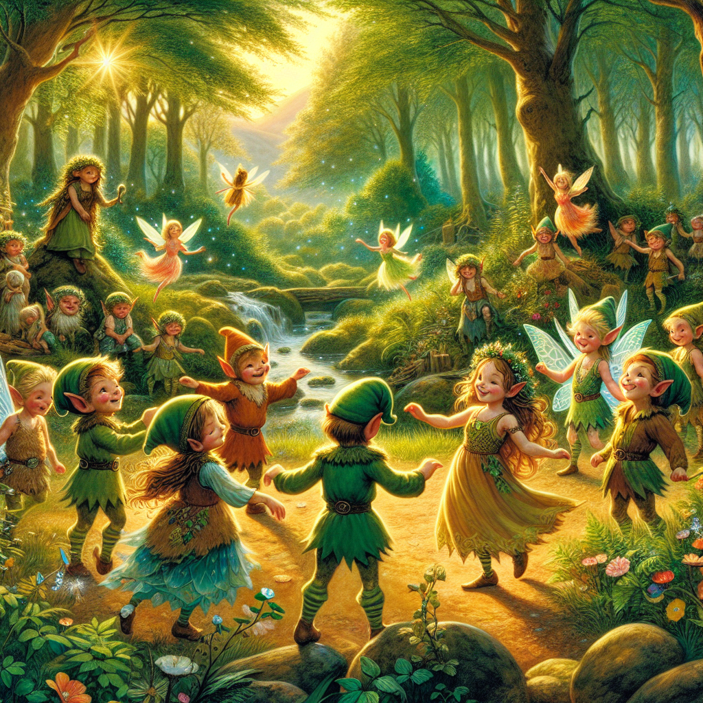 Fiaba del Bosco Incantato: Folletti e Fate dell’Irlanda