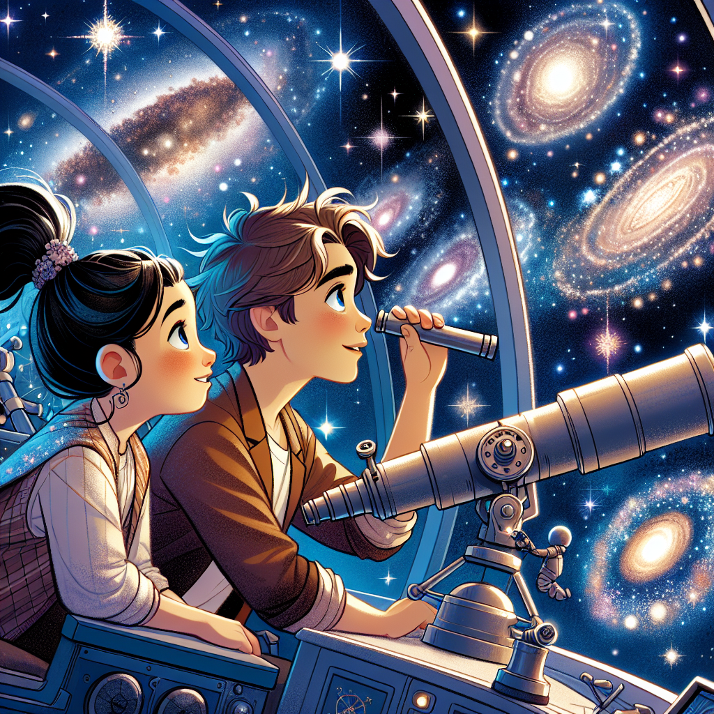 Fiaba delle Stelle: Il Viaggio di Luce e Leo nelle Galassie Lontane