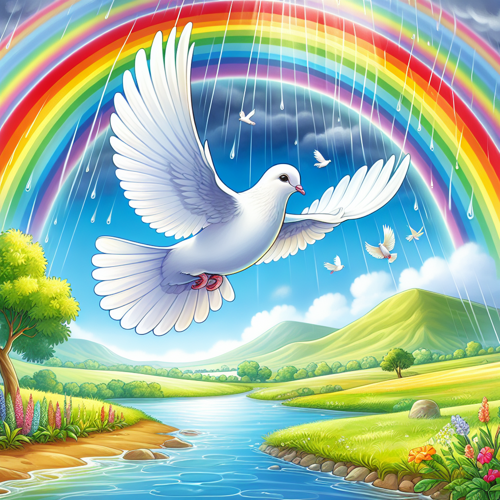 Fiaba della Colomba e dell’Arcobaleno: Un Racconto sulla Pace nel Mondo
