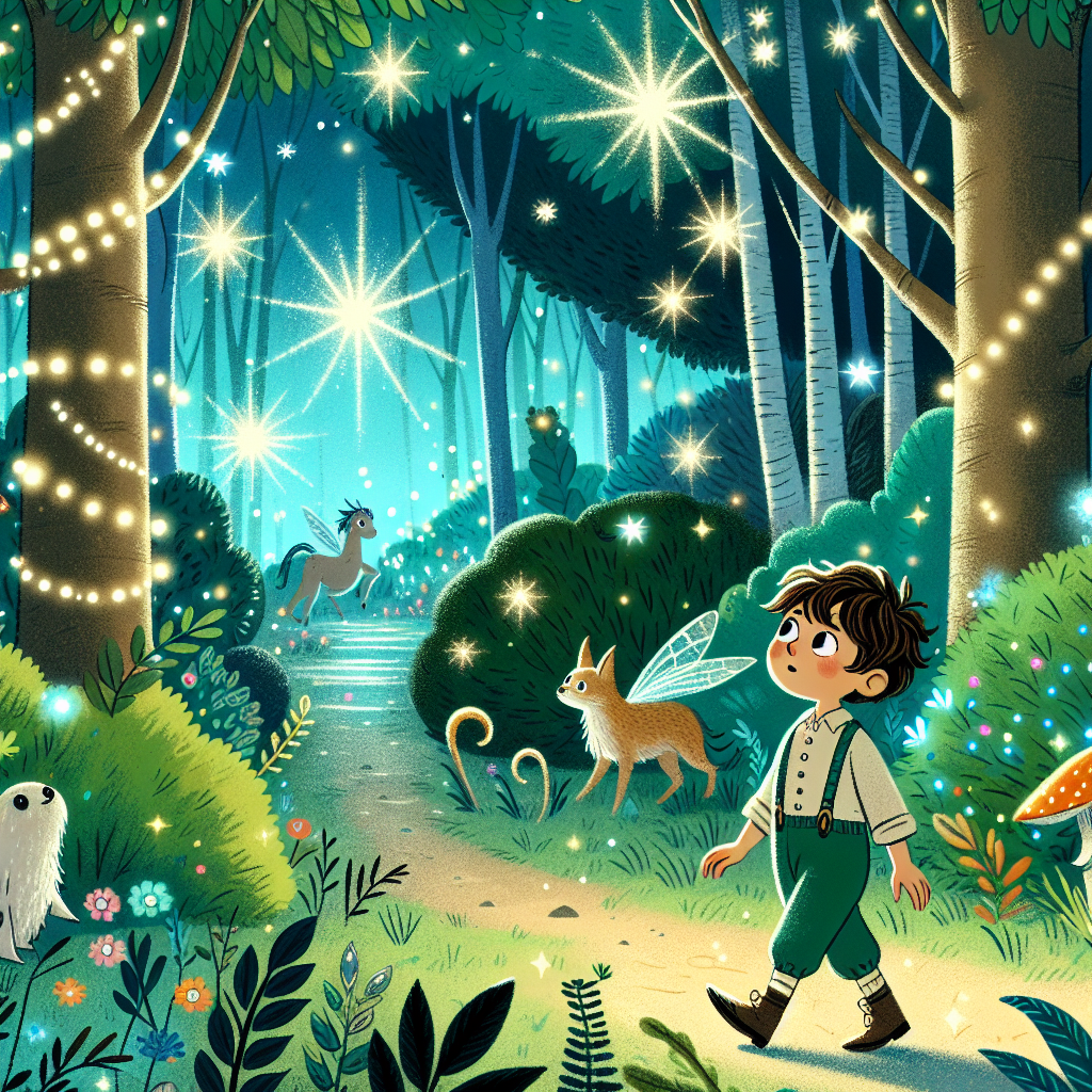 Fiaba del piccolo Tom e il bosco incantato