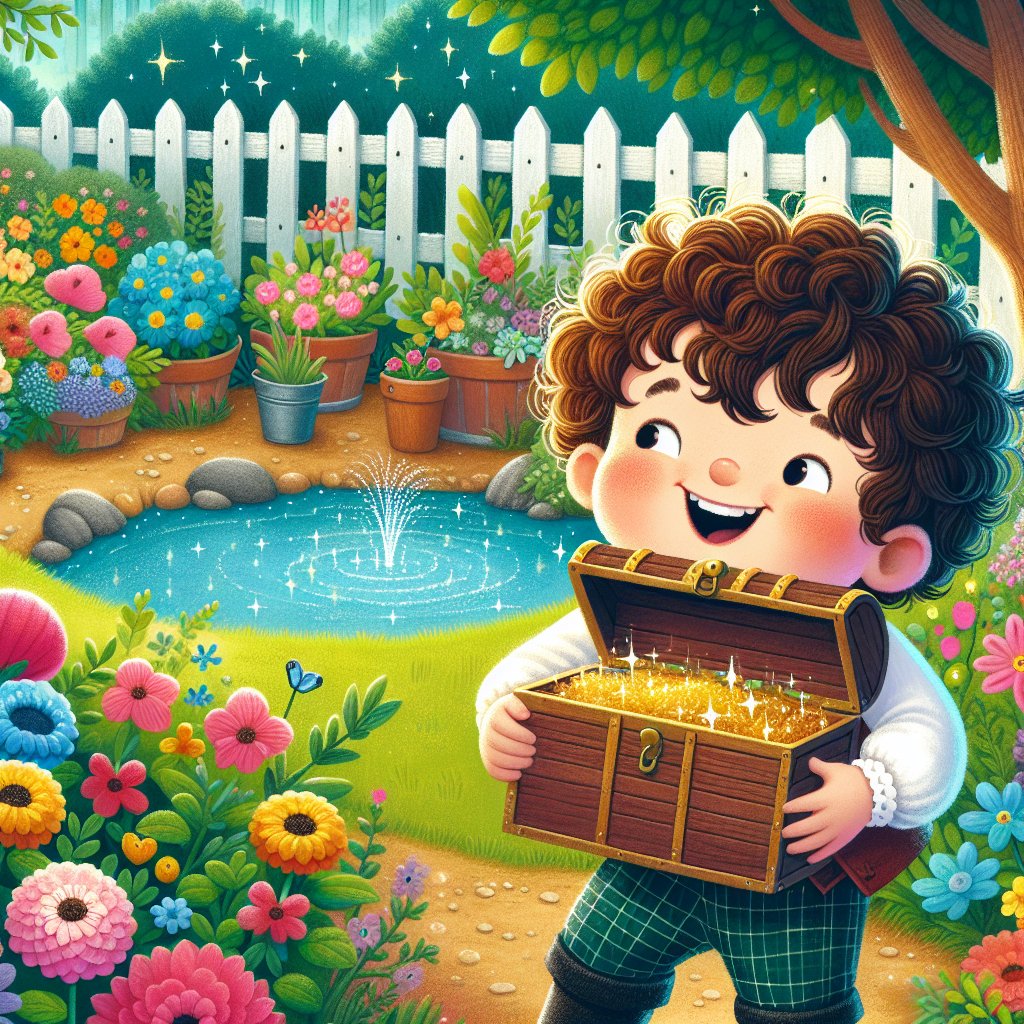 Fiaba del piccolo Tom e il tesoro nel giardino