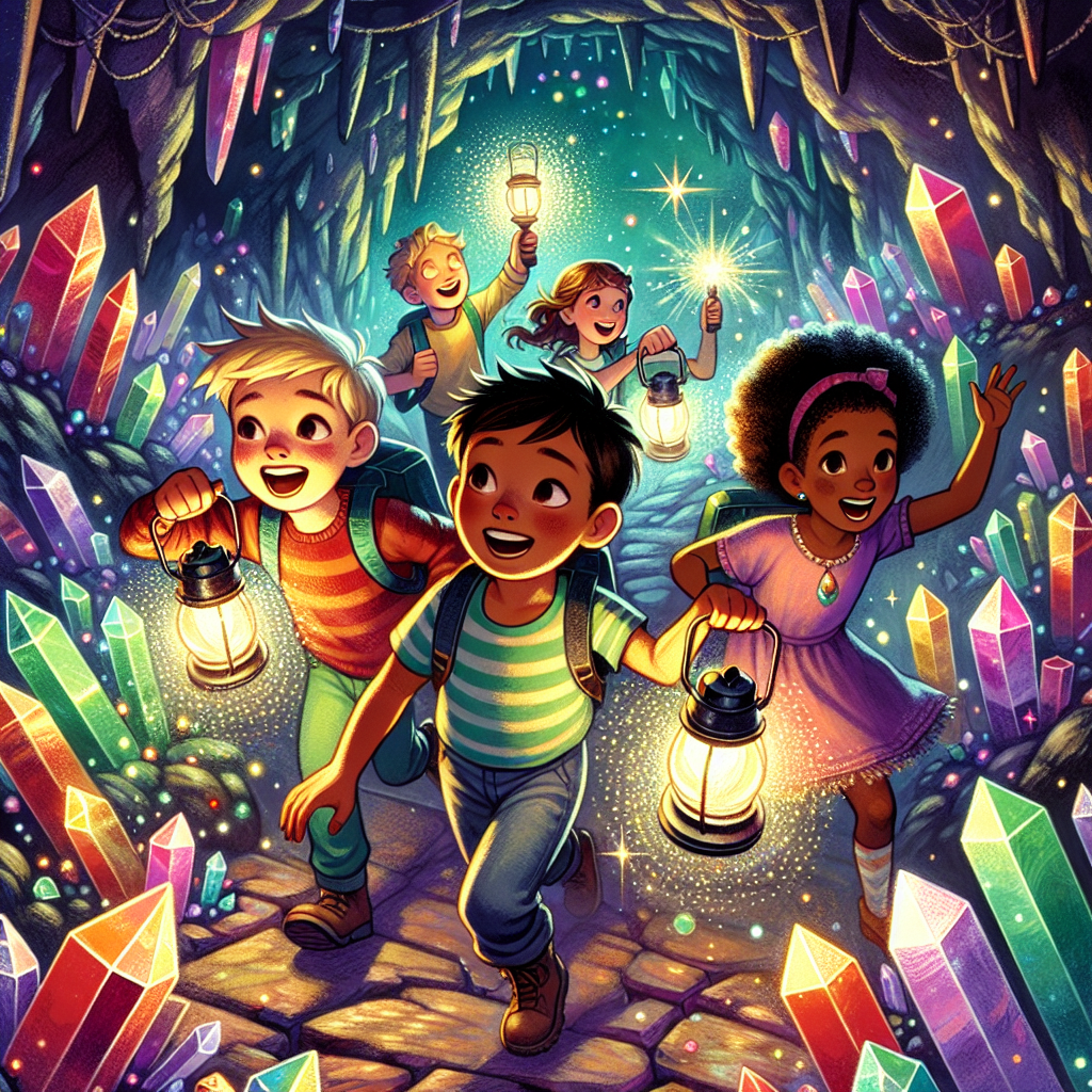 Fiaba delle Luminose Avventure nelle Miniere di Cristalli