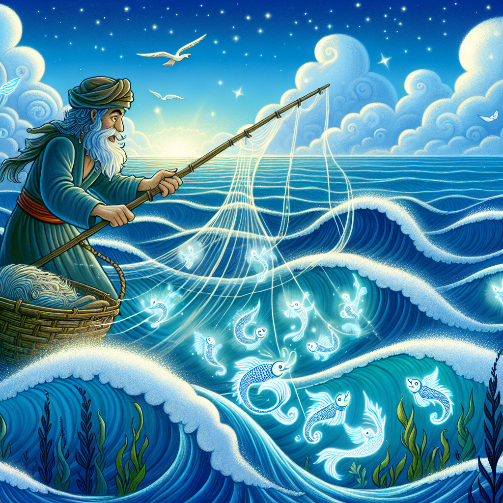 Fiaba del pescatore e il mare magico