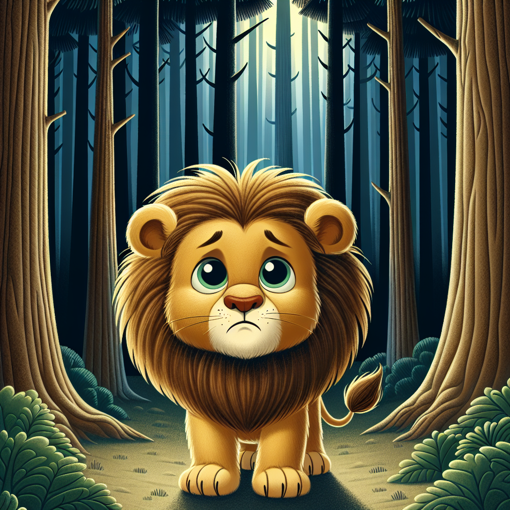Fiaba del Piccolo Leone e il Bosco Oscuro