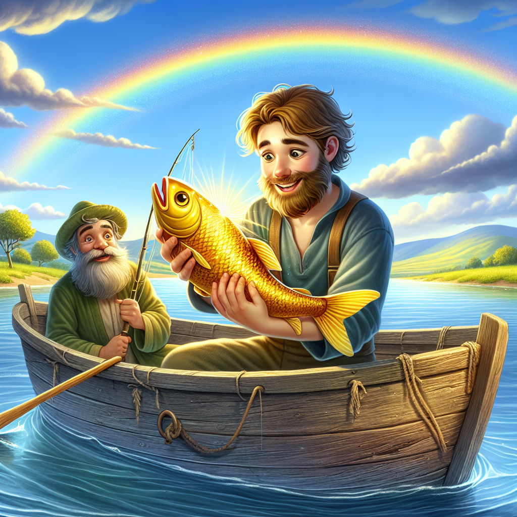 Fiaba del pescatore Coraggio e il pesce d’oro