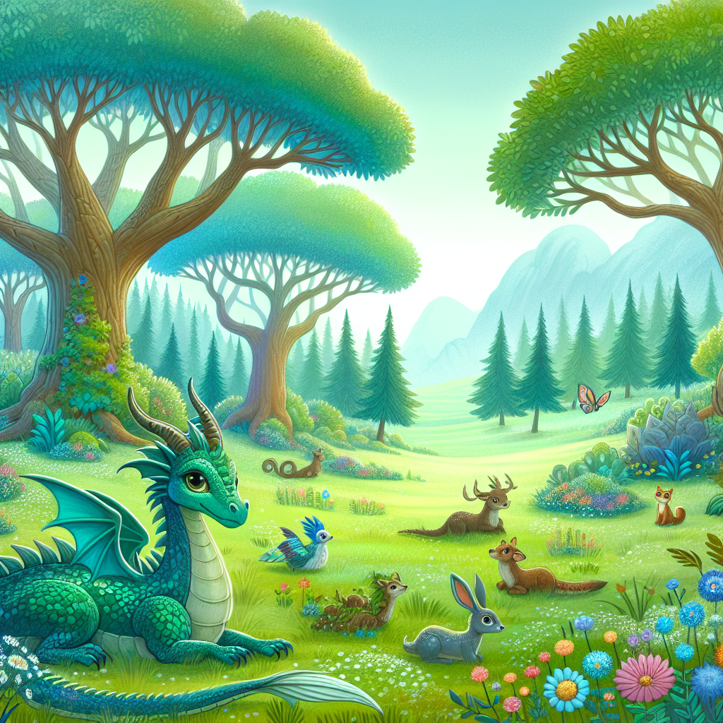 Fiaba della Foresta Incantata e la Sfida del Drago