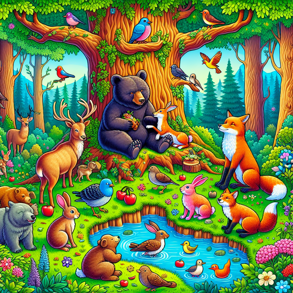 Fiaba dell’Amicizia tra Animali di Specie Diverse