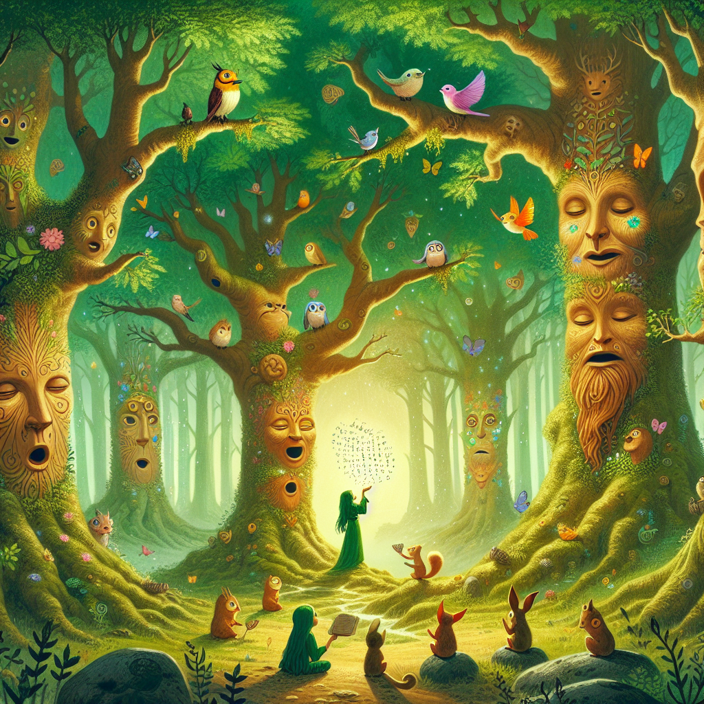 Fiaba: Lezioni di vita dagli alberi parlanti di una foresta antica