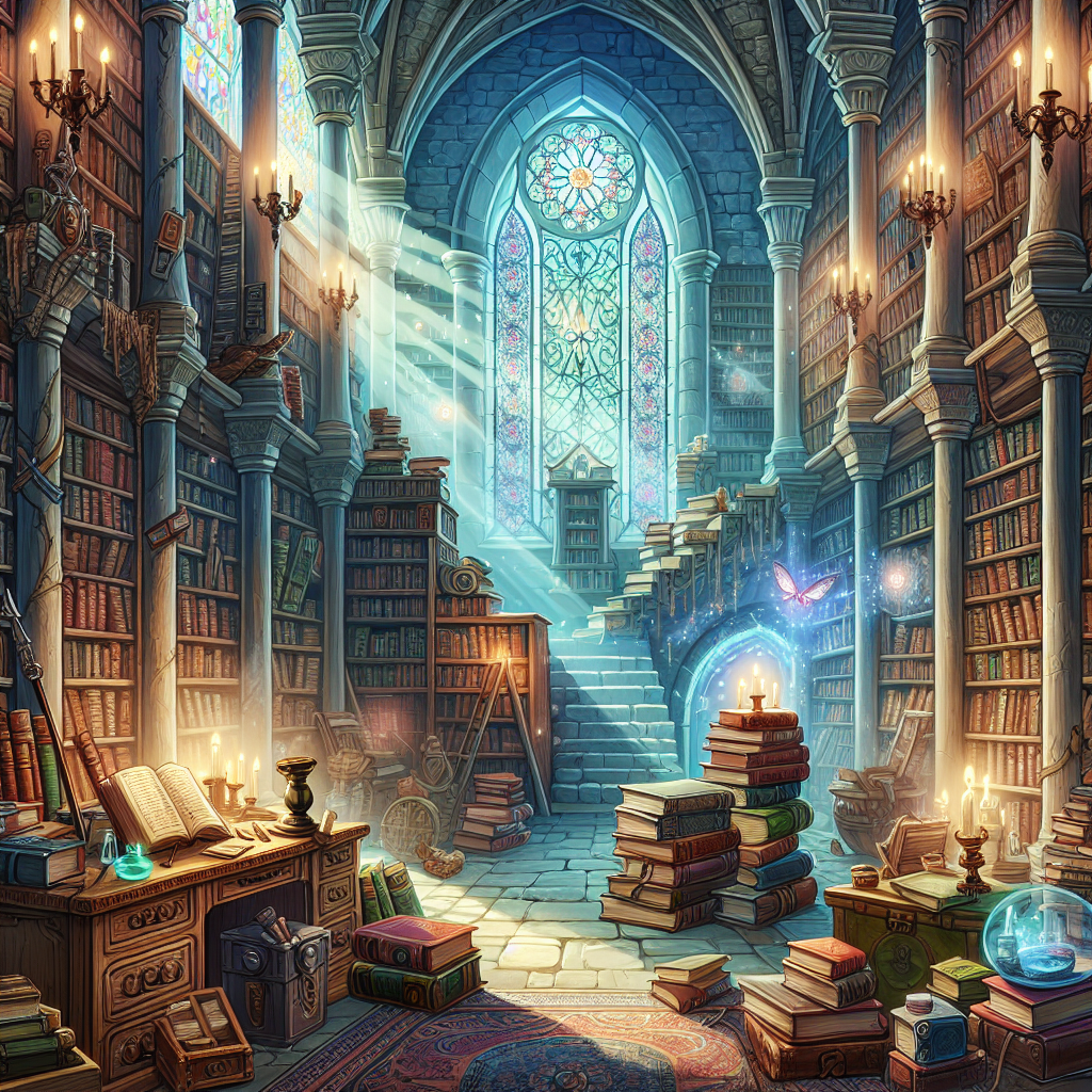 Fiaba della Vecchia Biblioteca Magica