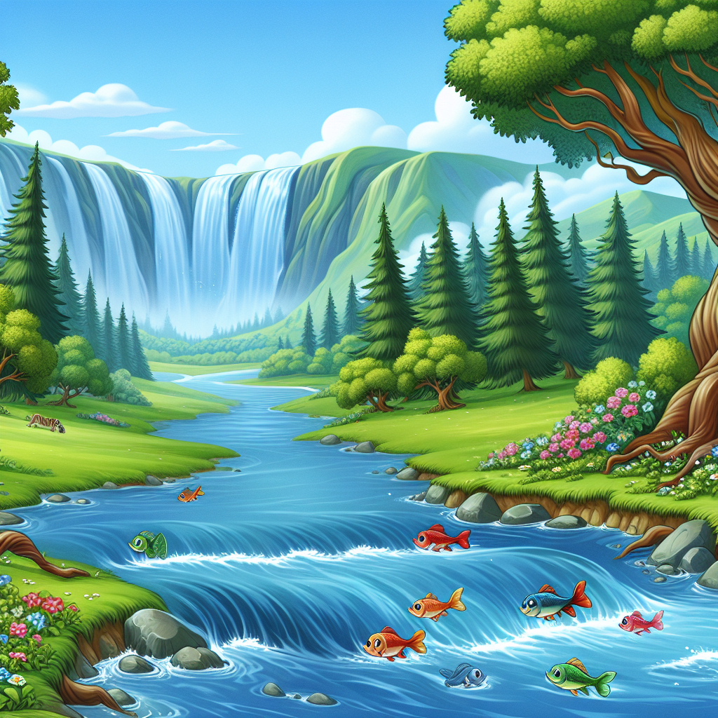 Fiaba: Il Piccolo Ruscello e il Grande Fiume