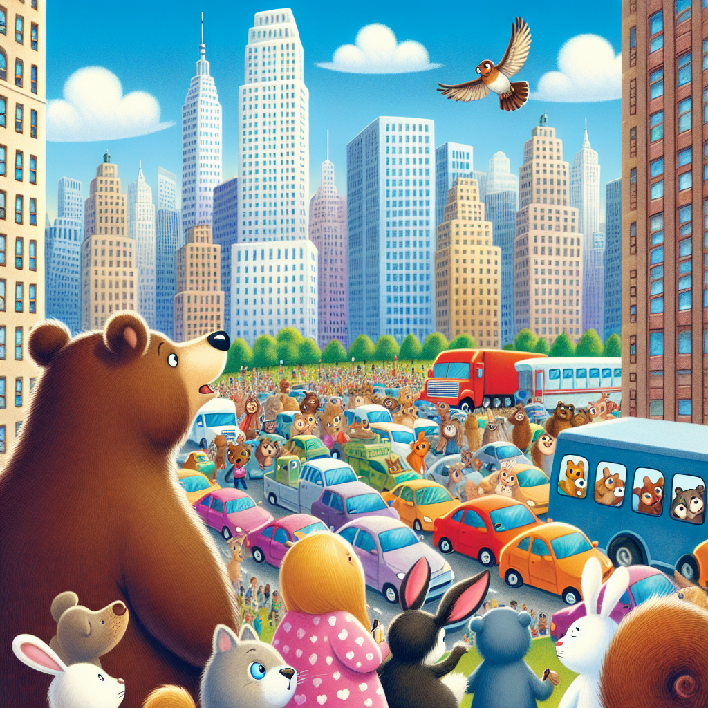 Fiaba degli Animali che Esplorano la Grande Città