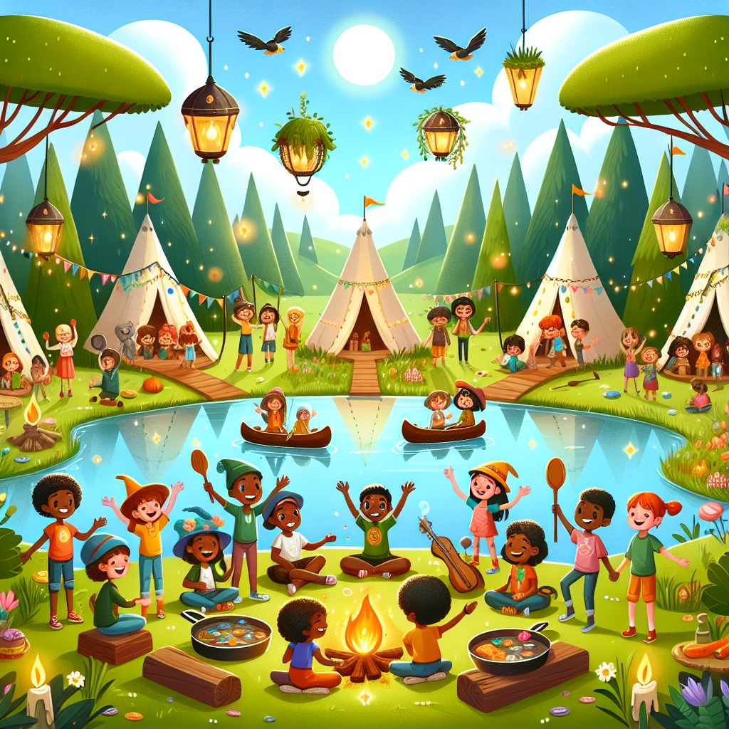 Fiaba dei Campi Estivi Magici e delle Nuove Amicizie