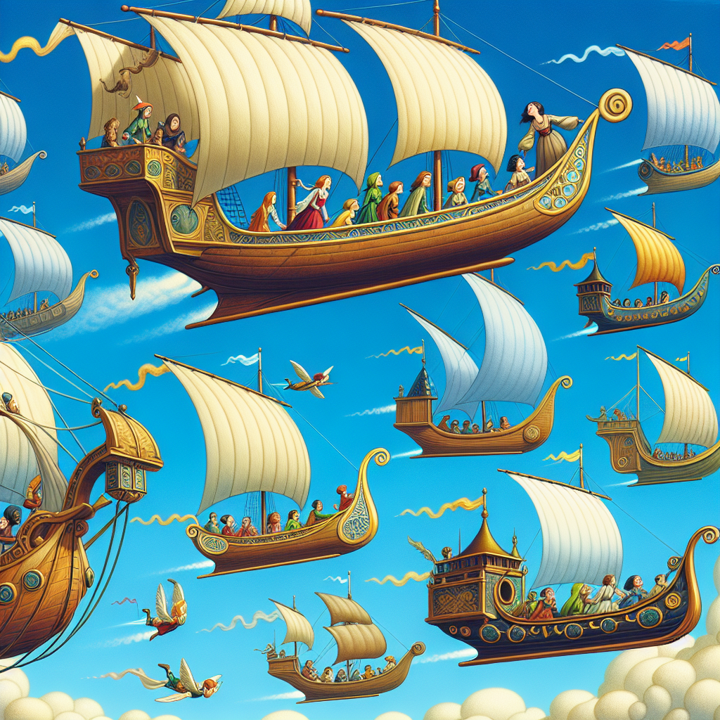 Fiaba delle Navi Volanti e le loro Avventure