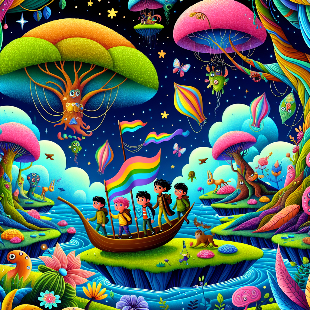 Fiaba della Buonanotte: La Ricerca della Felicità in Mondi Surreali