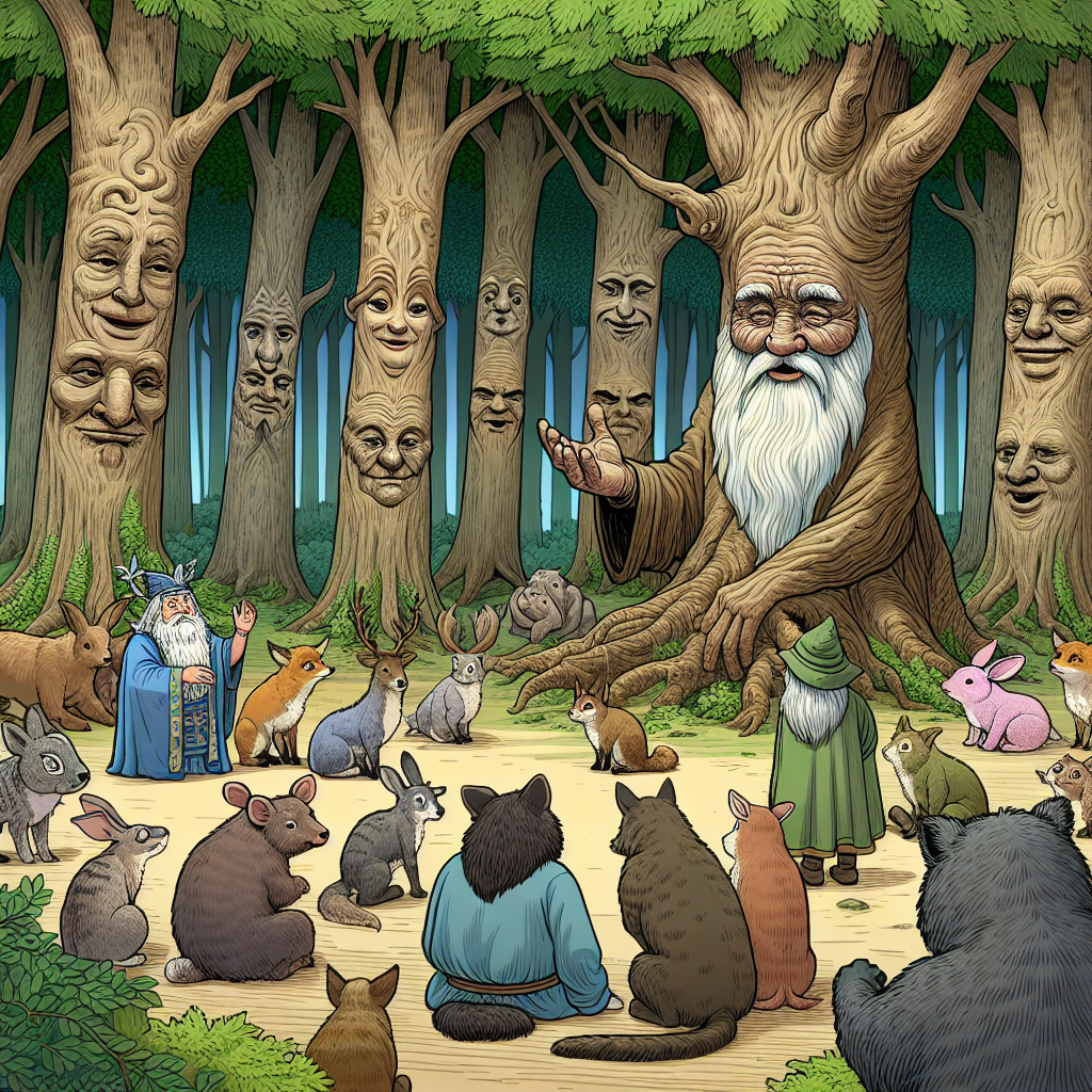 Fiaba: Lezioni di vita dagli alberi parlanti di una foresta antica