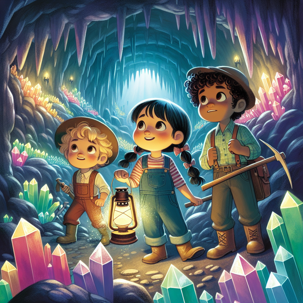 Fiaba: Avventure nelle Miniere di Cristalli Luminosi