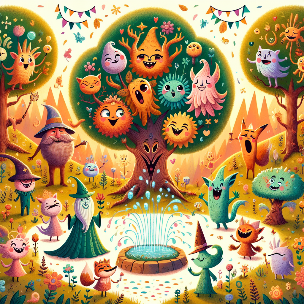 Fiaba della Foresta Magica: Conflitti e Riconciliazioni tra Personaggi di Fantasia
