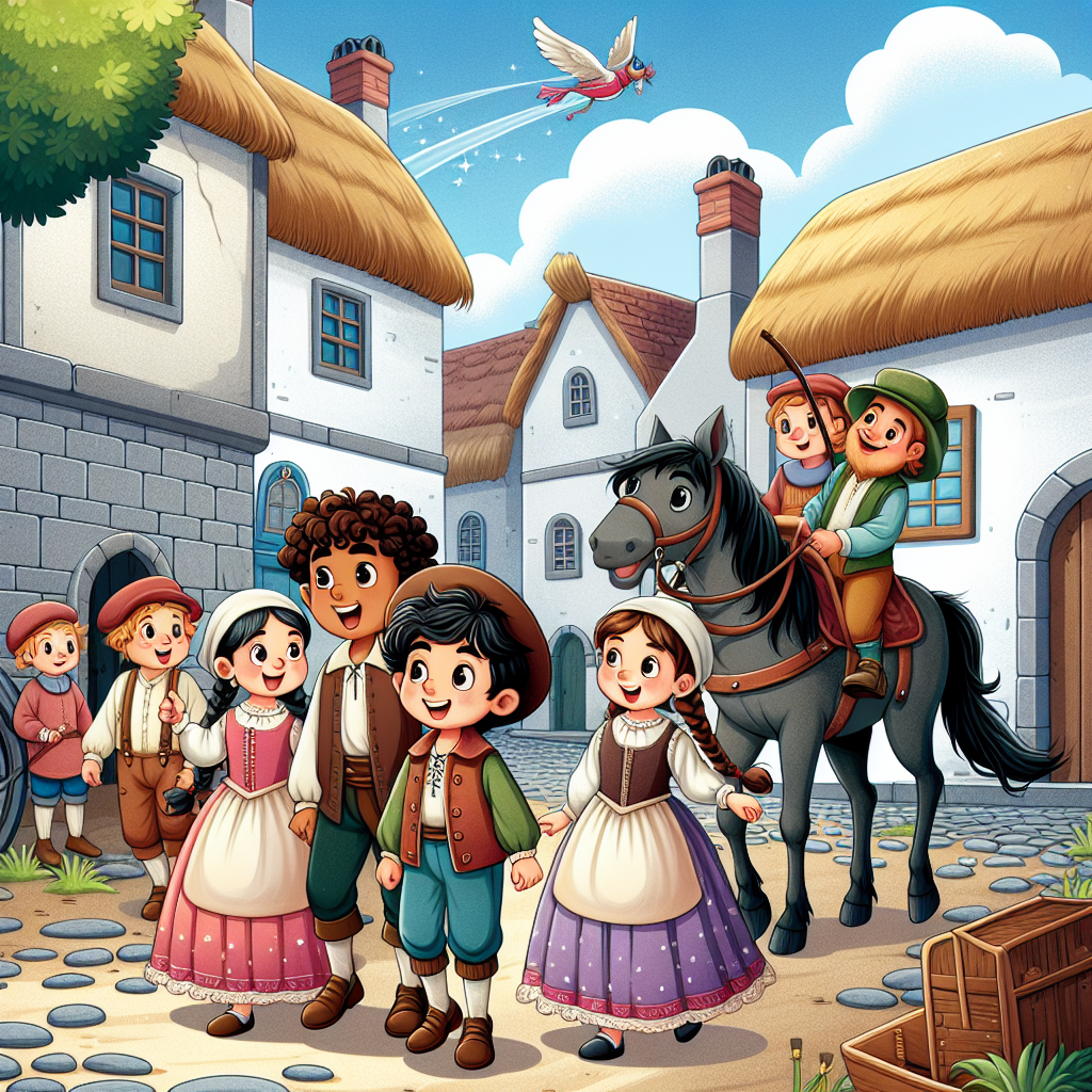 Fiaba: Le avventure di un gruppo di bambini nel passato