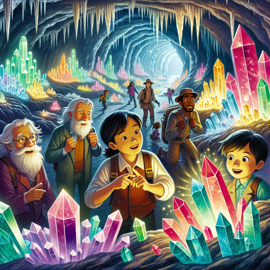 Fiaba delle Avventure nelle Miniere di Cristalli Luminosi