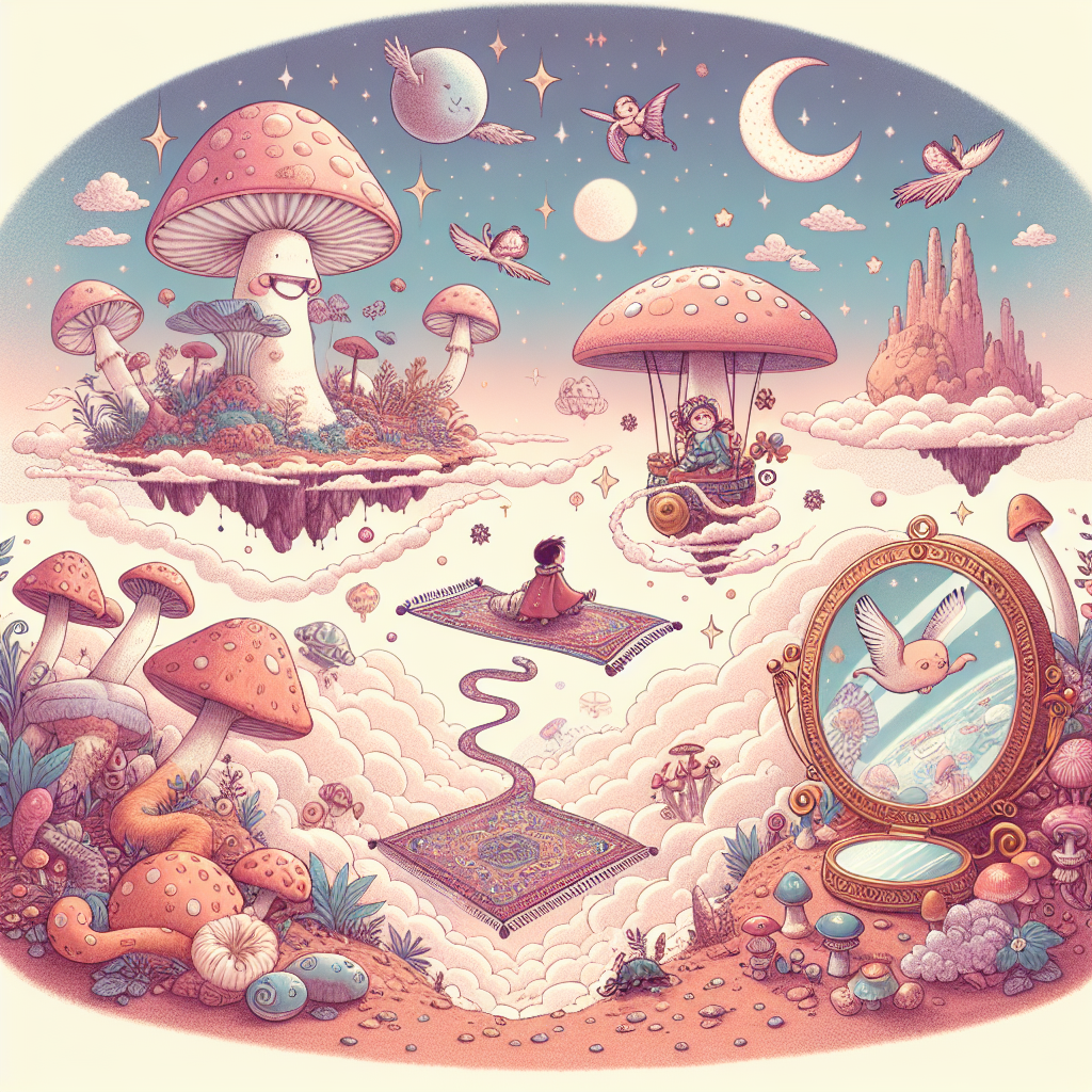 Fiaba della Buonanotte: La Ricerca della Felicità in Mondi Surreali