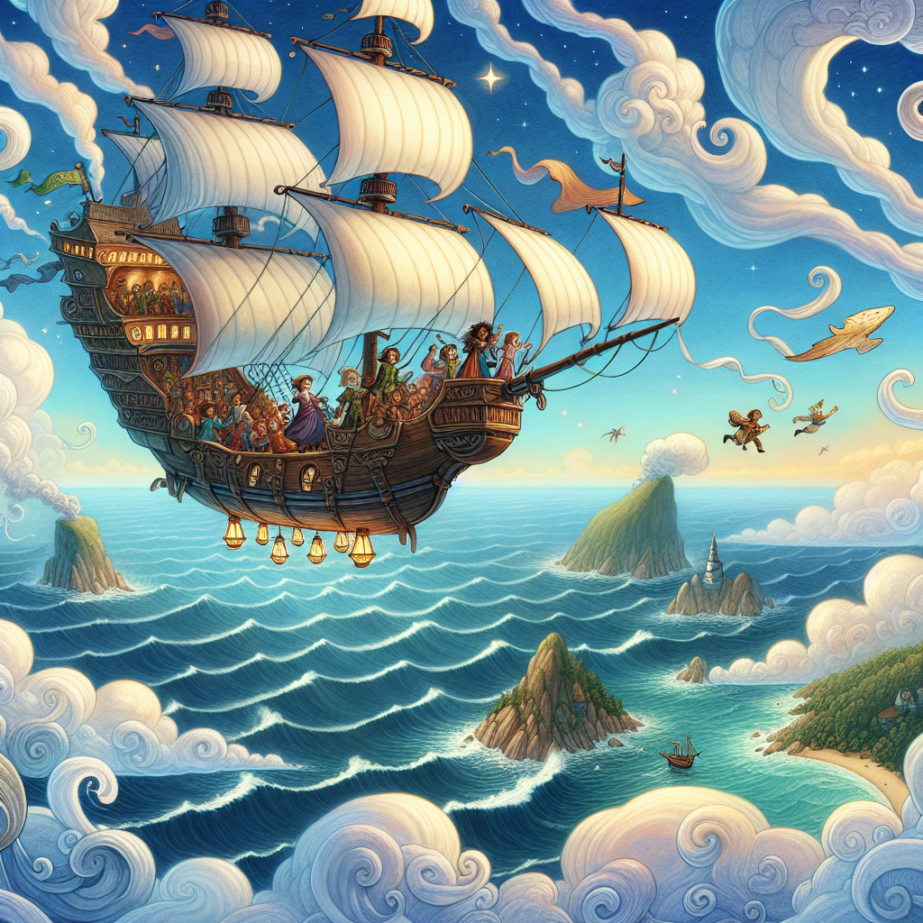 Fiaba dei Viaggi su Navi Volanti e le loro Avventure