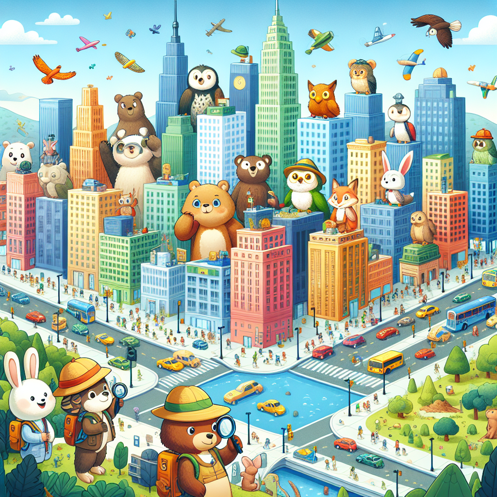 Fiaba: Animali Esploratori nelle Grandi Città