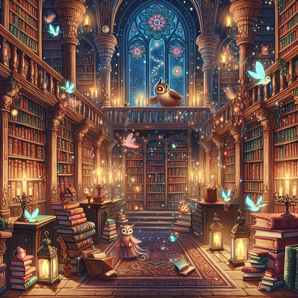 Fiaba della Vecchia Biblioteca Incantata