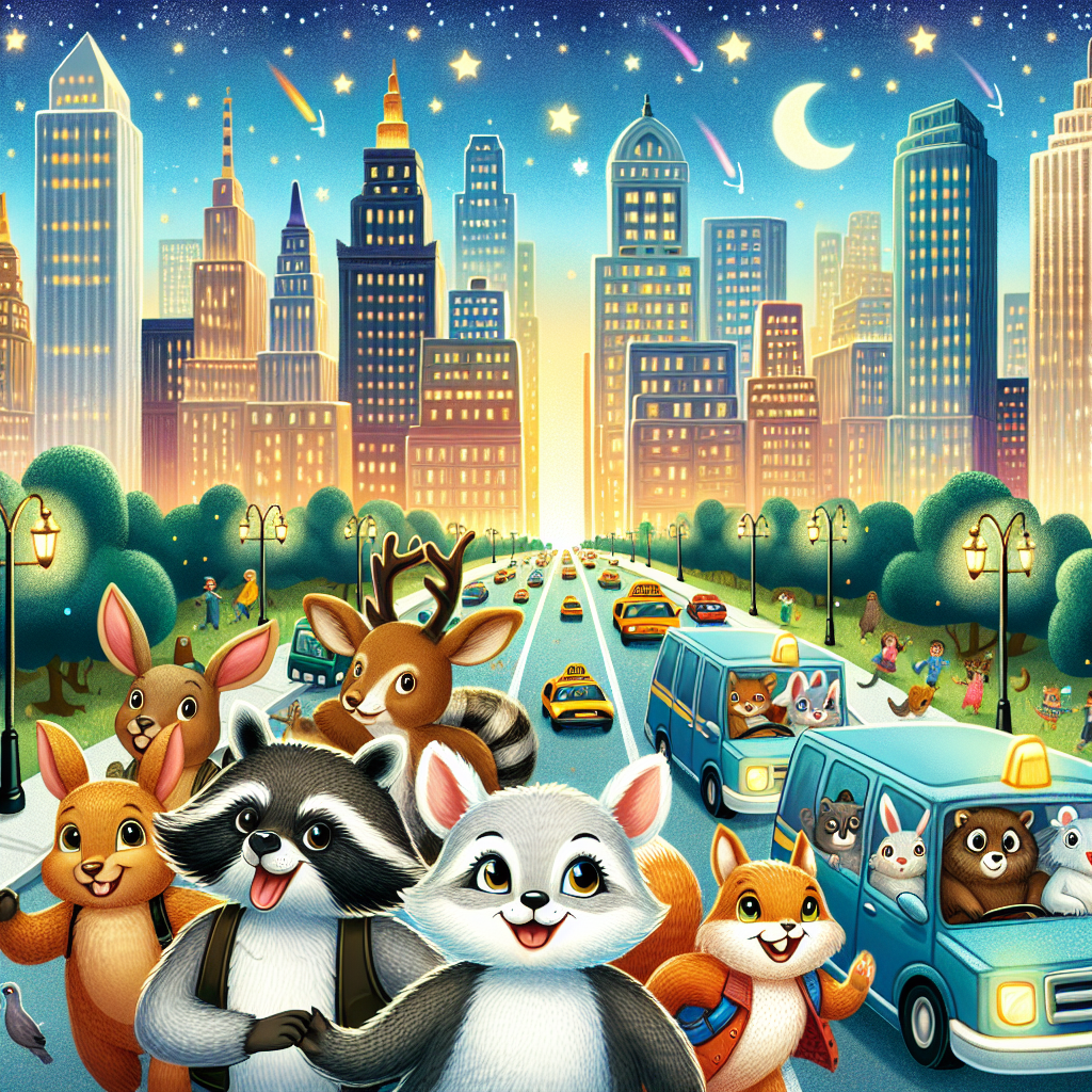 Fiaba: Gli Animali Esploratori della Grande Città