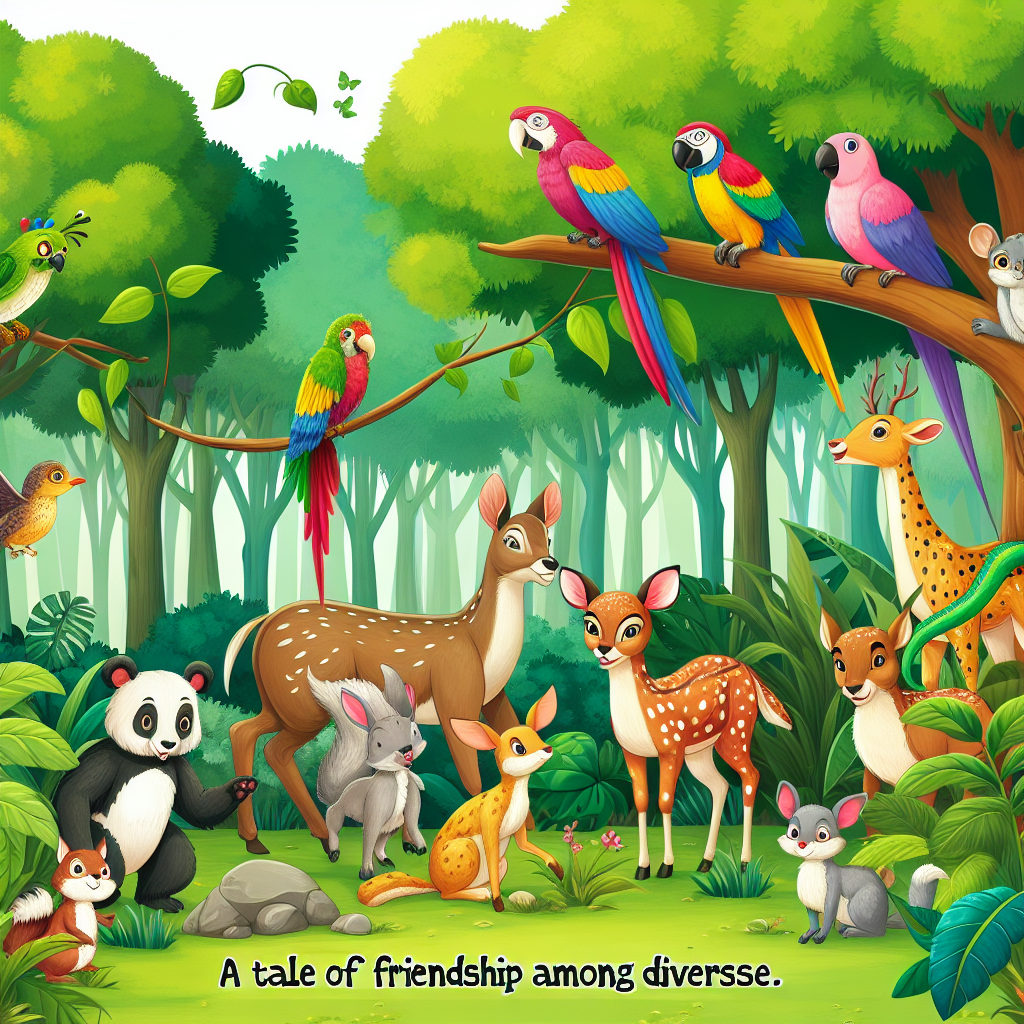 Fiaba dell’Amicizia tra Animali Diversi