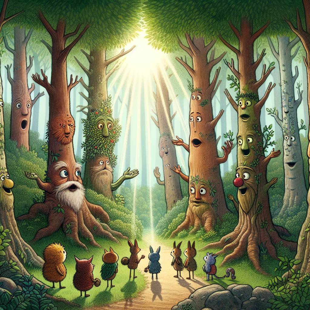 Fiaba: Lezioni di vita dagli alberi parlanti di una foresta antica
