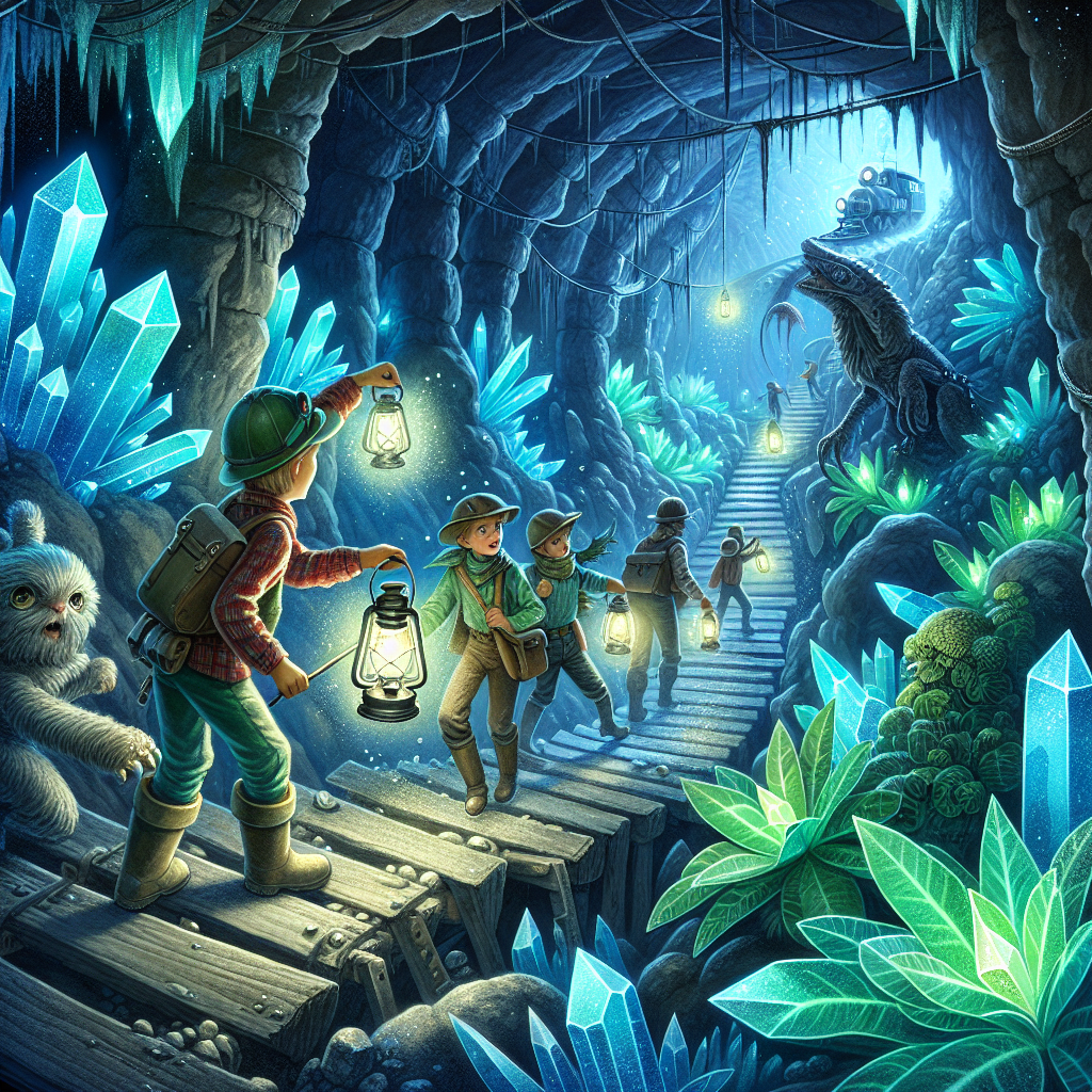 Fiaba: Avventure nelle miniere di cristalli luminosi