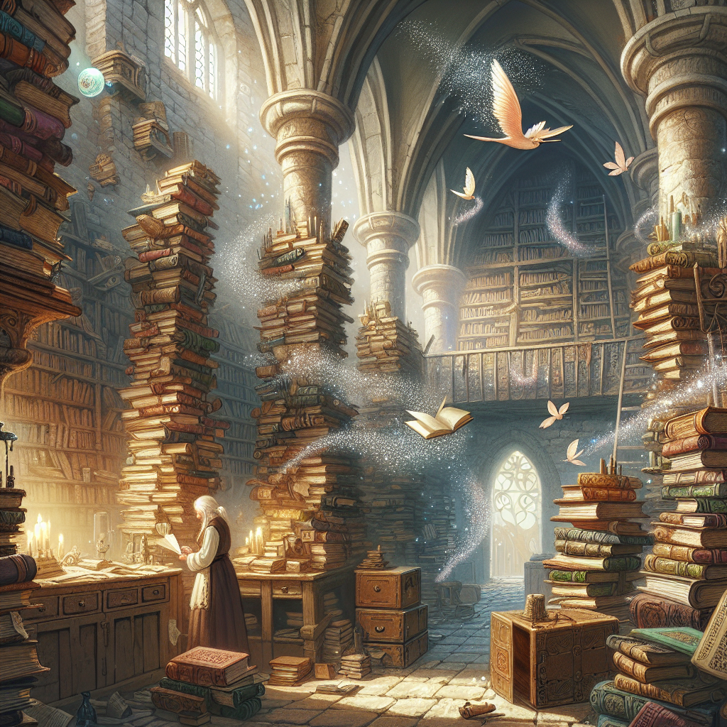 Fiaba della Vecchia Biblioteca Magica