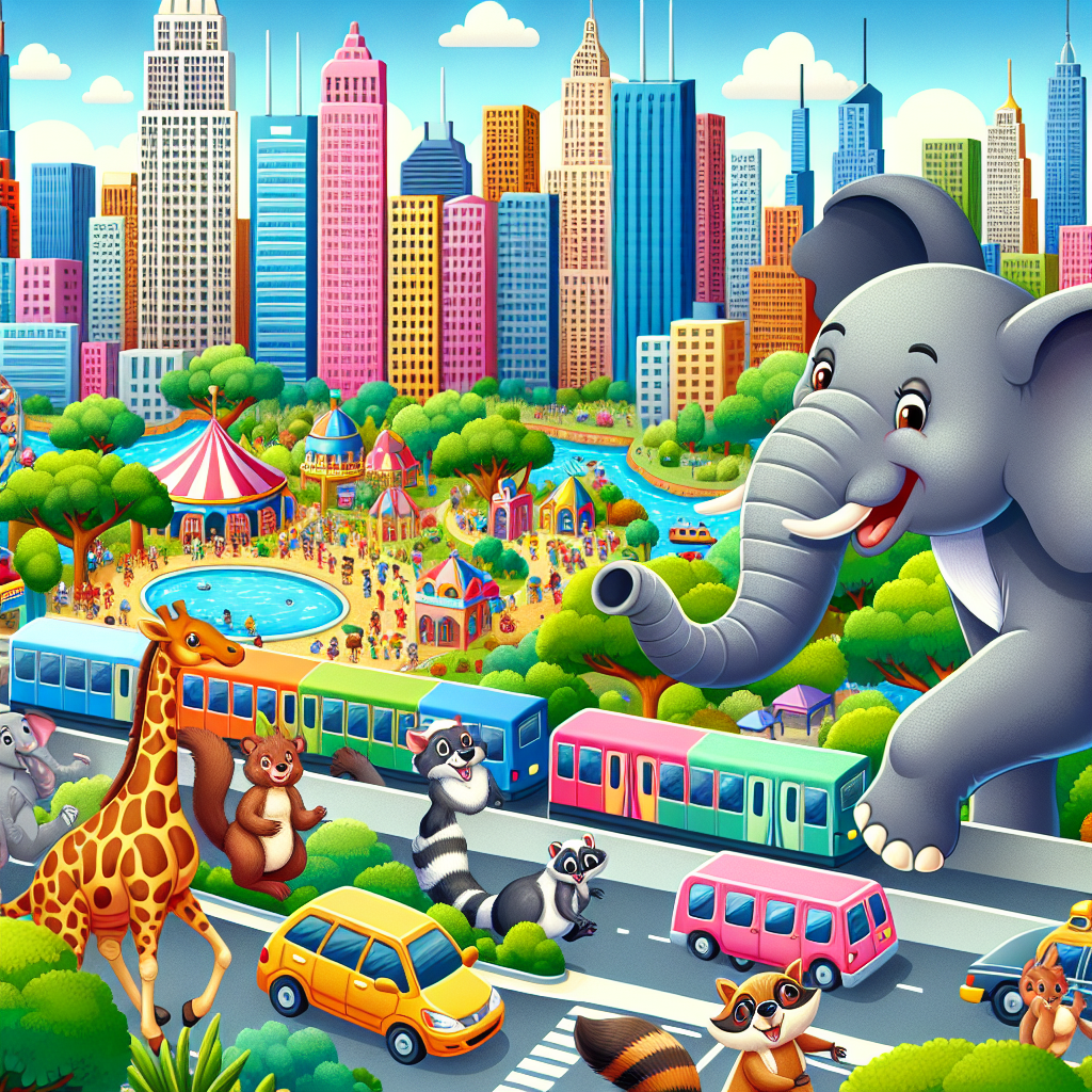 Fiaba: Le Avventure degli Animali nella Grande Città