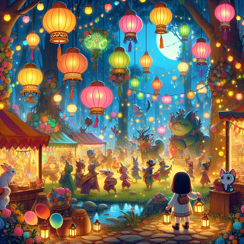 Fiaba dei Festival Magici e Colorati