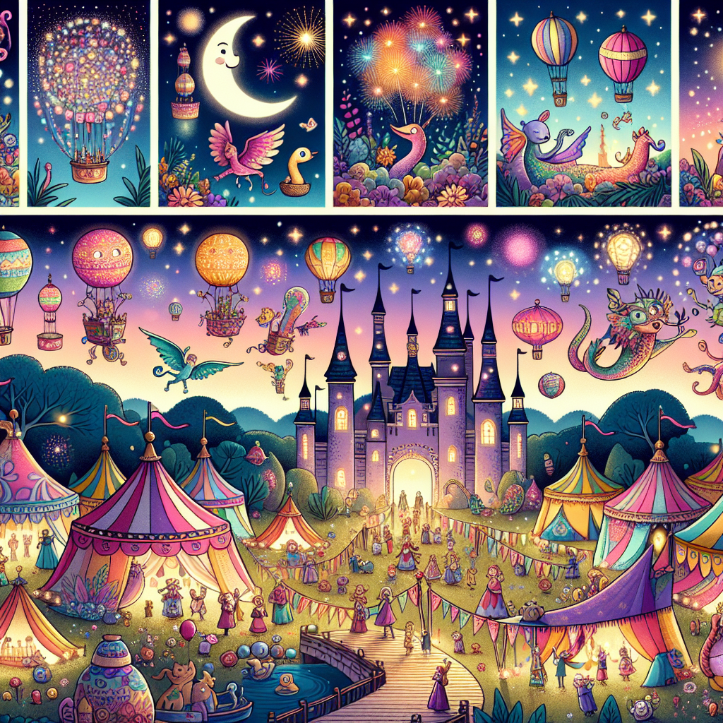 Fiaba dei Festival Magici e Colorati