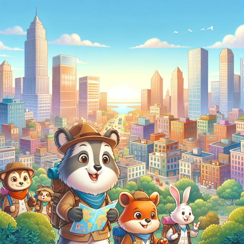 Fiaba: Gli Animali Esploratori della Grande Città