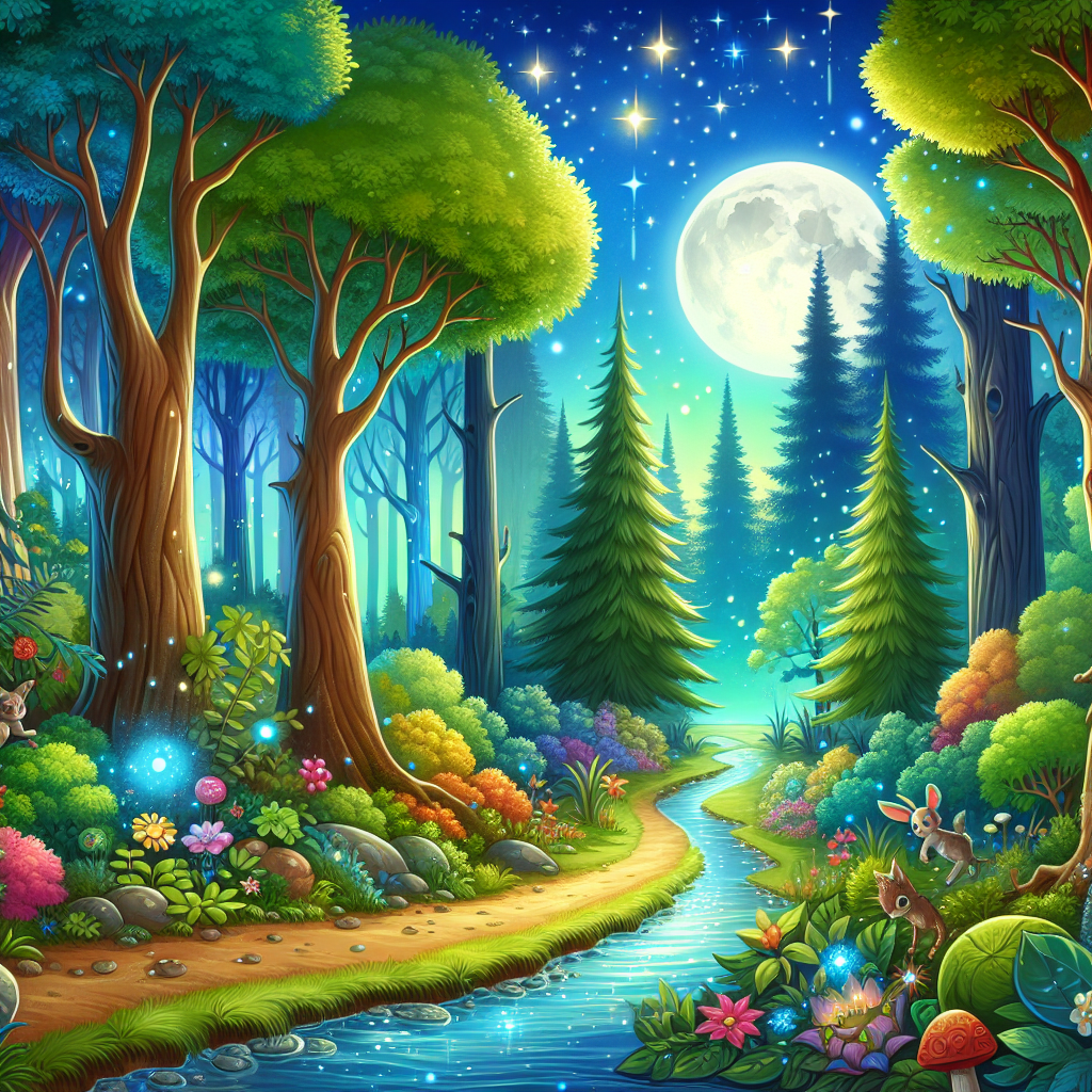 Fiaba delle Avventure nel Bosco Incantato