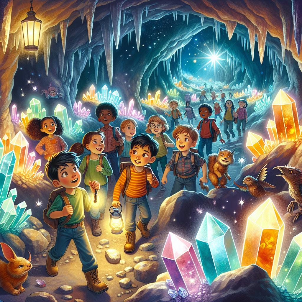 Fiaba delle Avventure nelle Miniere di Cristalli Luminosi