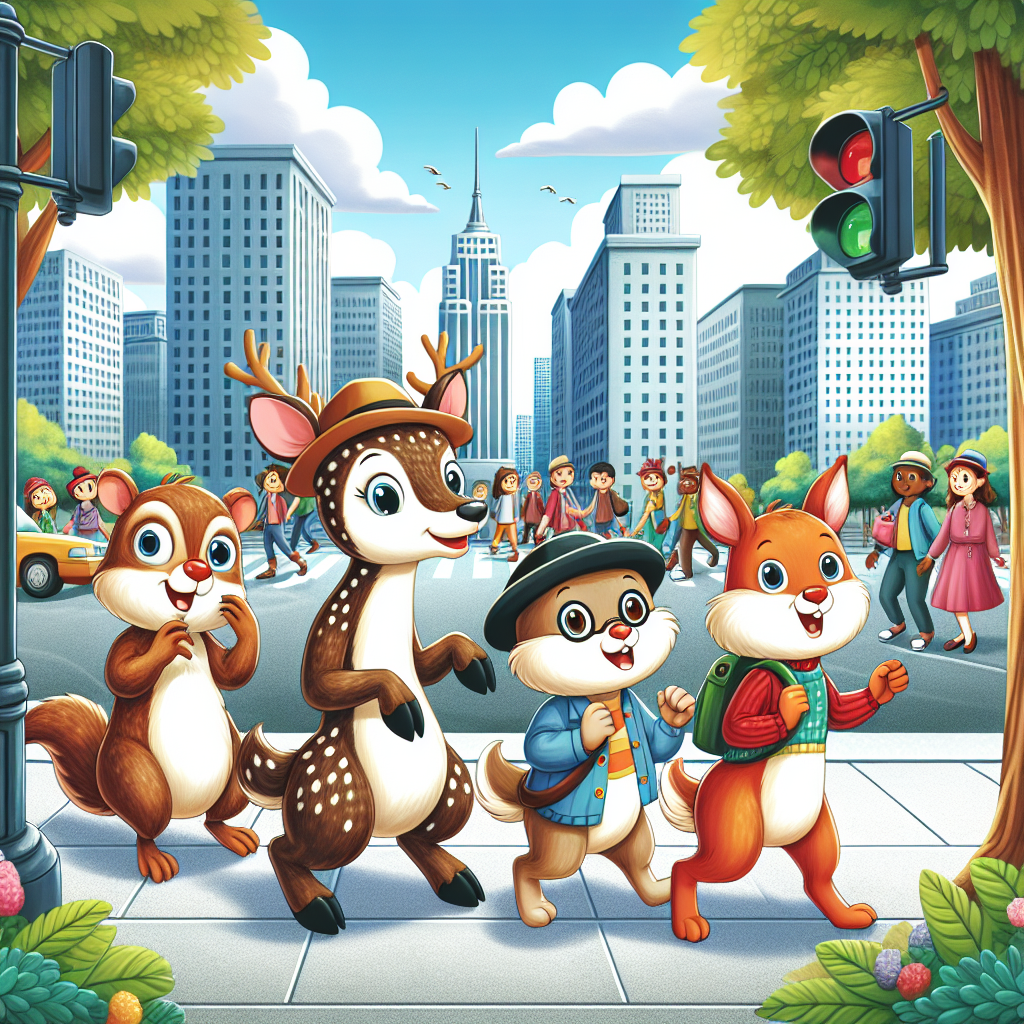 Fiaba: Gli Animali Esploratori della Grande Città