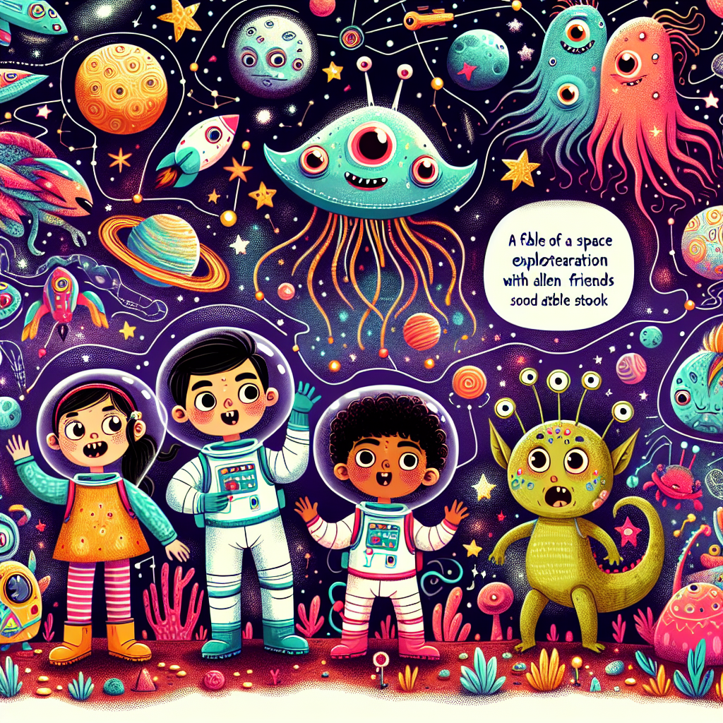Fiaba dell’Esplorazione Spaziale con Amici Alieni