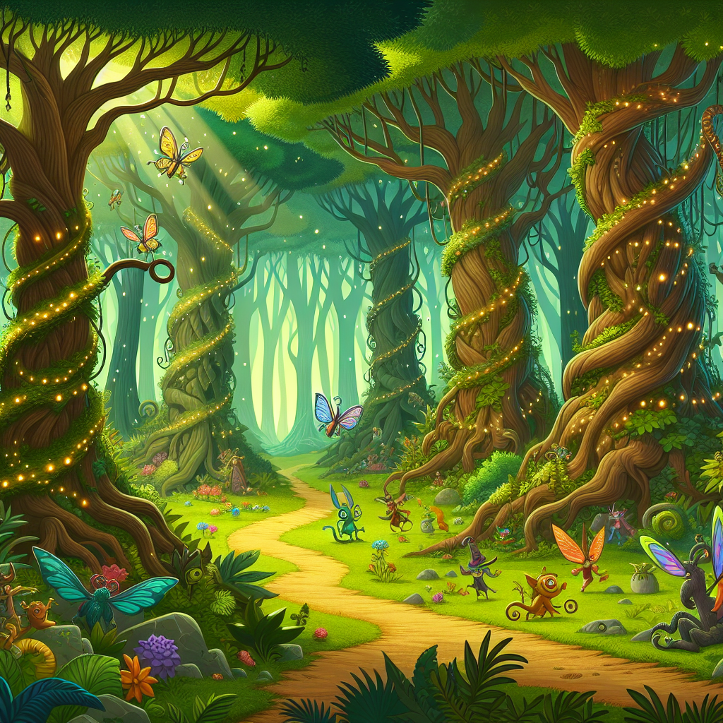 Fiaba: Avventure in un Bosco Incantato