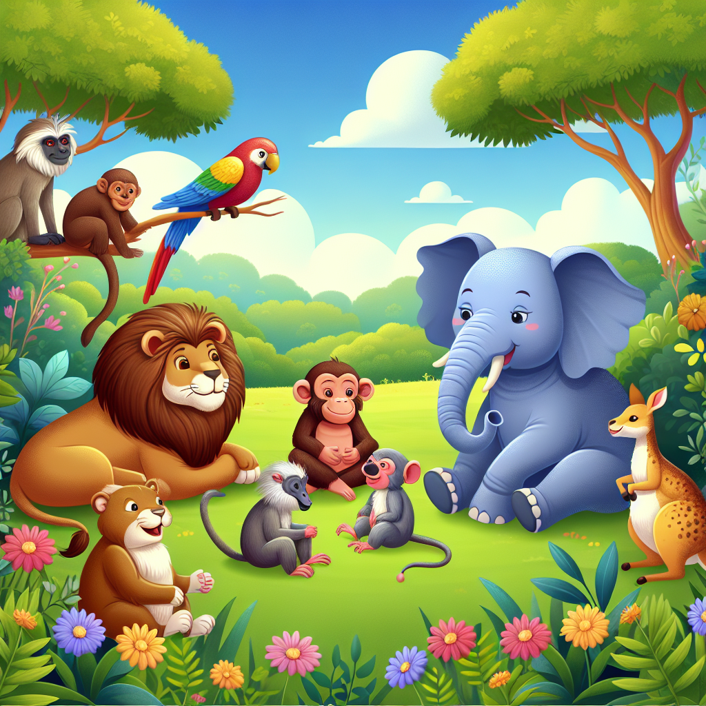 Fiaba dell’Amicizia tra Animali di Specie Diverse