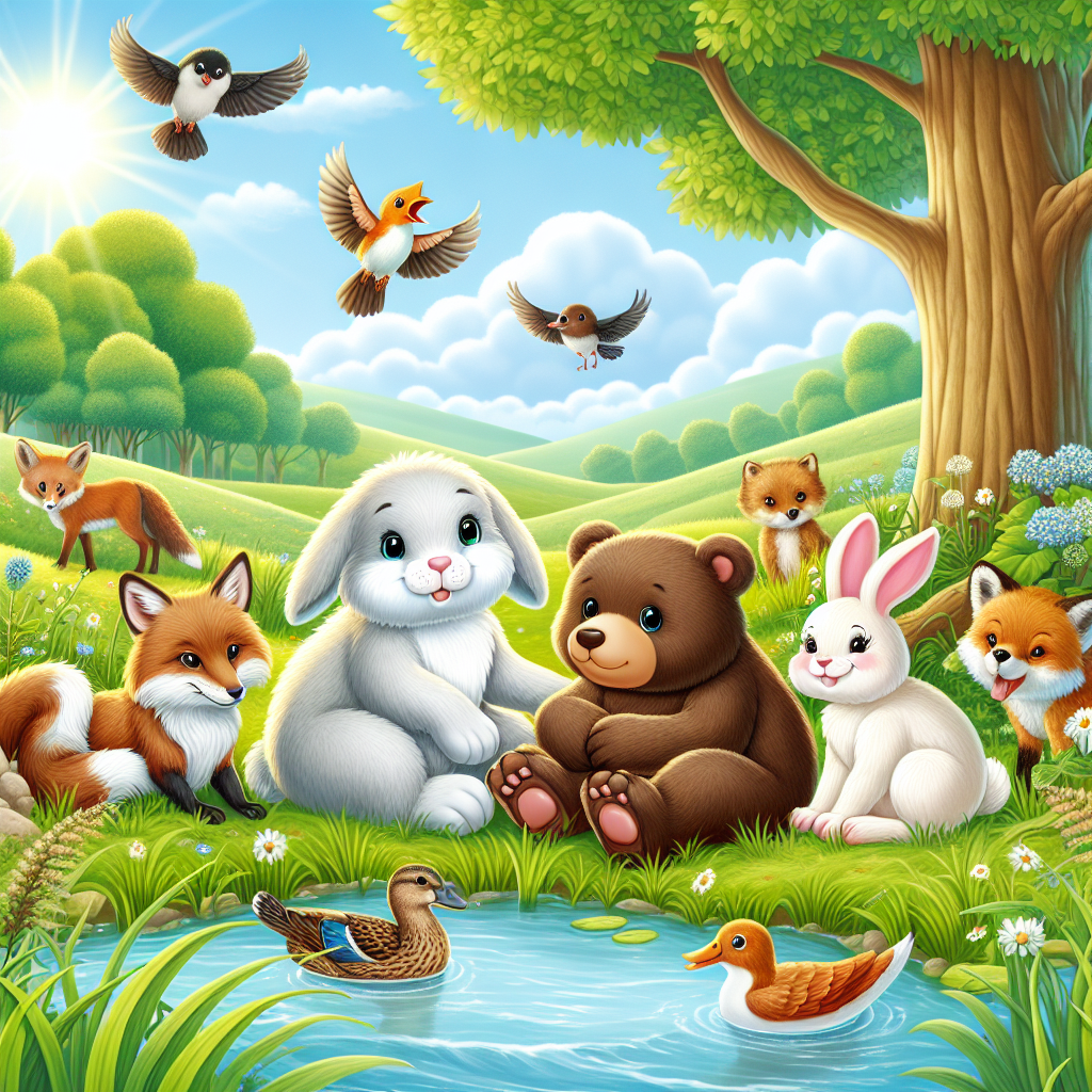 Fiaba dell’Amicizia tra Animali di Specie Diverse