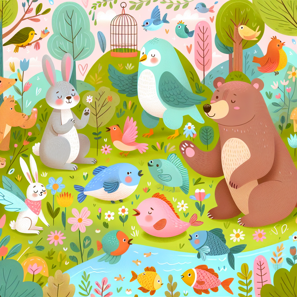 Fiaba dell’Amicizia tra Animali di Specie Diverse