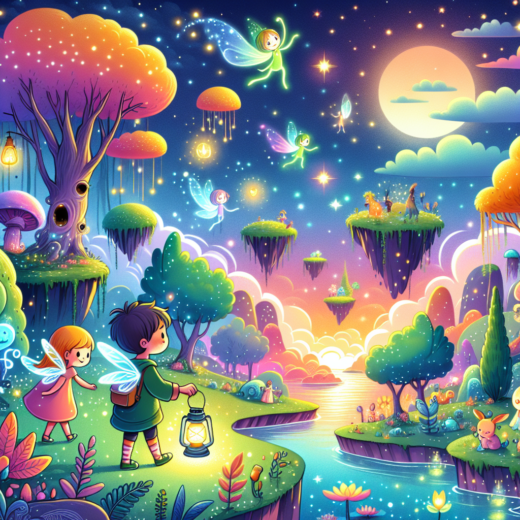 Fiaba della Buonanotte: La Ricerca della Felicità in Mondi Surreali