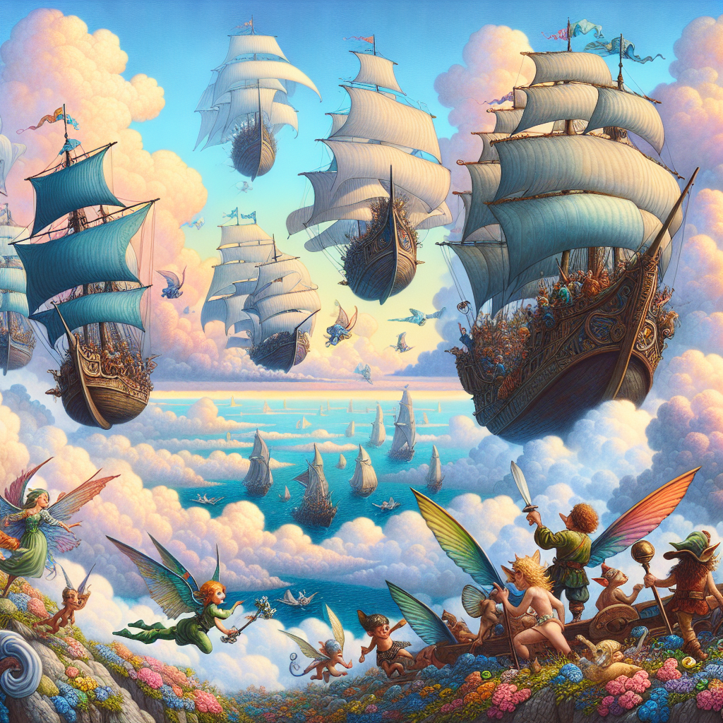 Fiaba delle Navi Volanti e le Loro Avventure