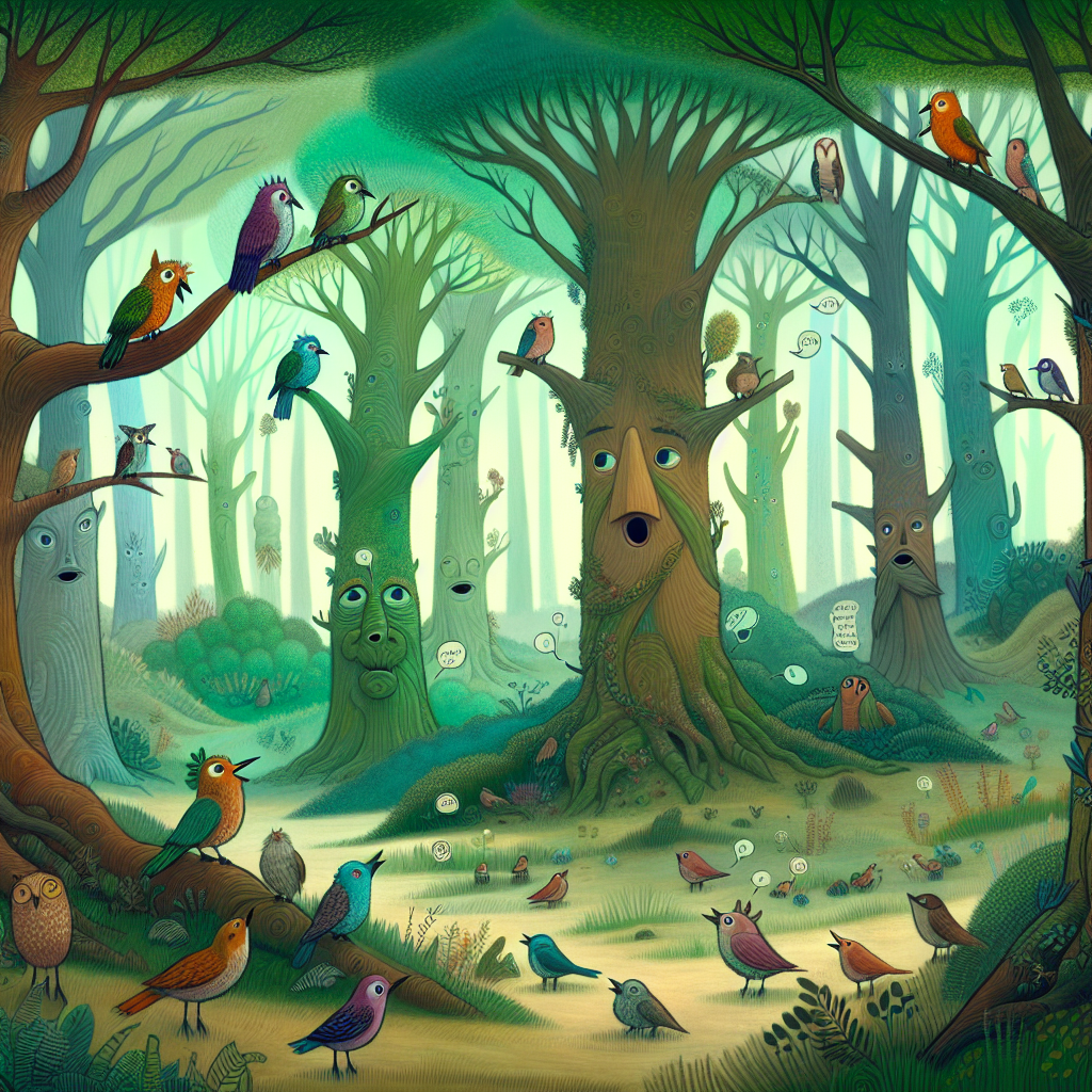 Fiaba: Lezioni di vita dagli alberi parlanti di una foresta antica