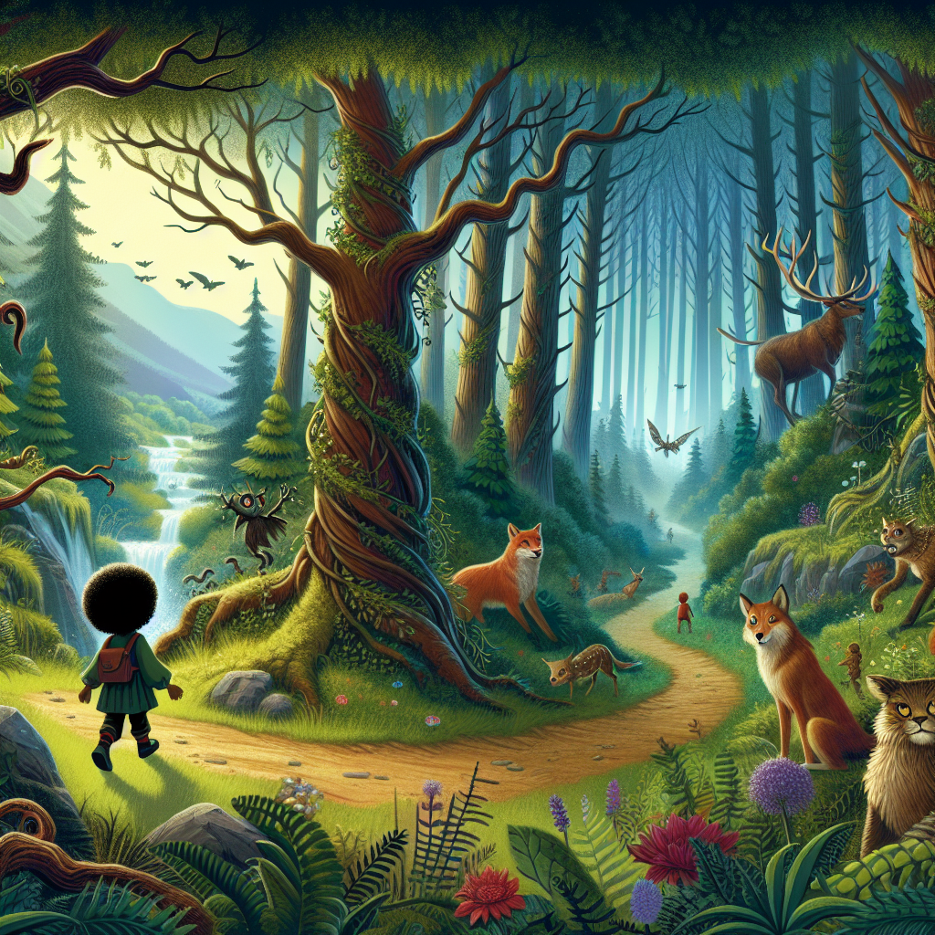 Fiaba delle Avventure in un Bosco Incantato