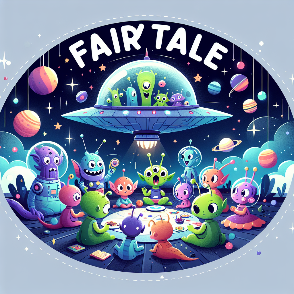 Fiaba: Un Viaggio Spaziale con Amici Alieni
